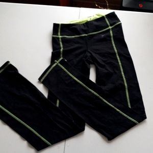 Black with lime green thread old navy active